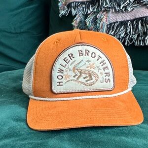 Howler Brothers Orange and White Trucker Hat